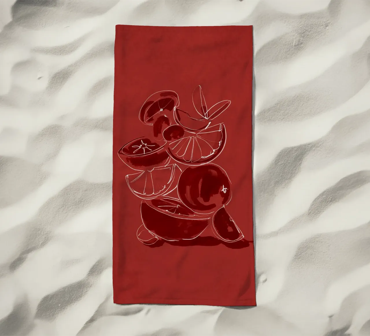 Waage Fruit 4 Strandtuch von LeaDArt