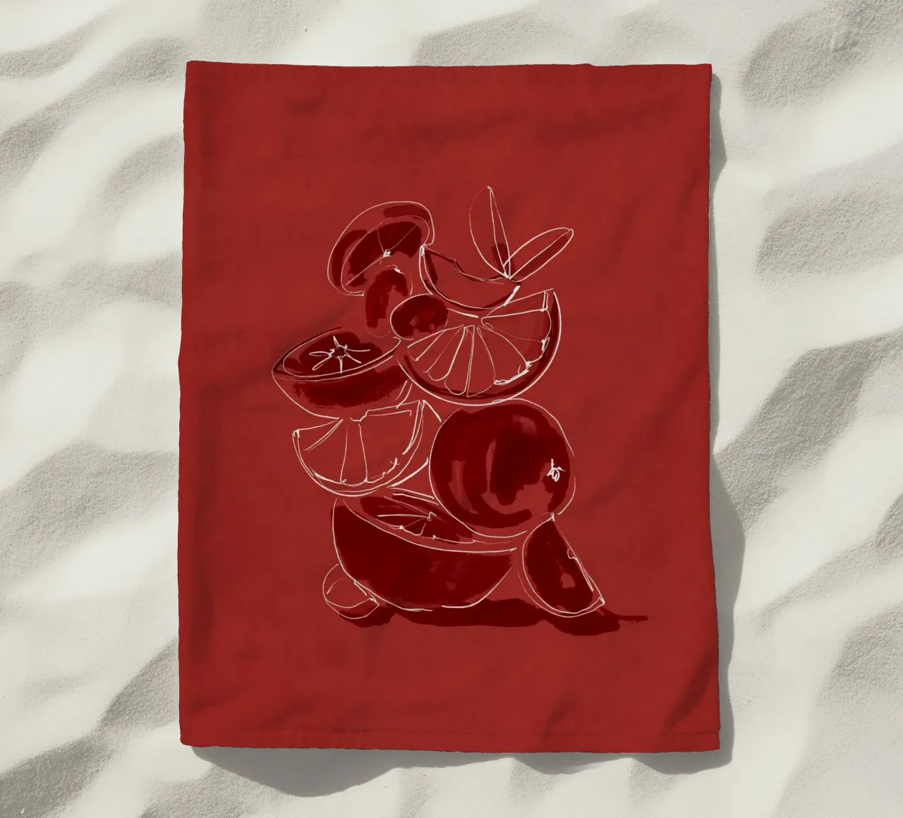 Waage Fruit 4 Strandtuch von LeaDArt