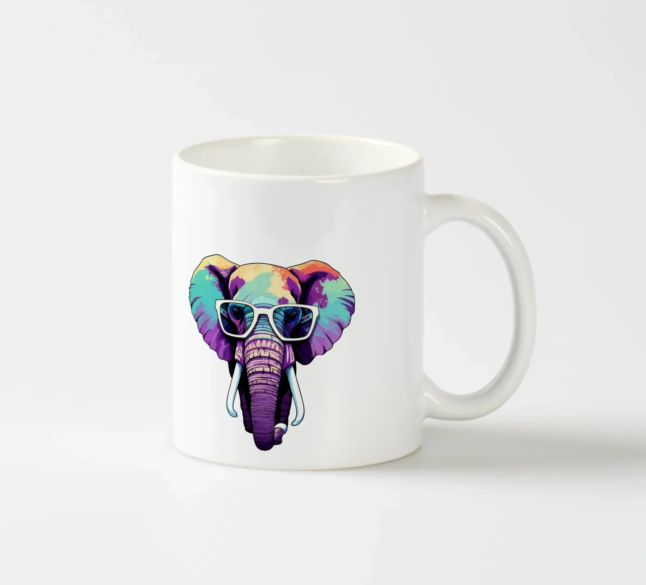 Safari al neon tazza in ceramica da Doodle Dreams Art