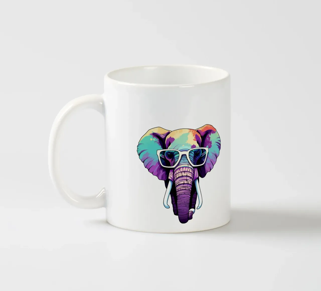 Safari al neon tazza in ceramica da Doodle Dreams Art