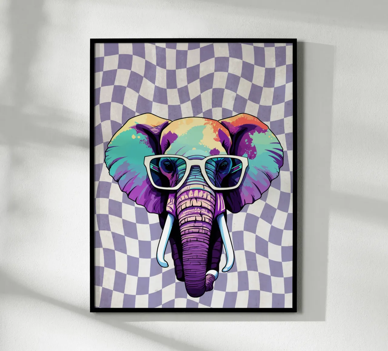 Neon Safari poster by Doodle Dreams Art