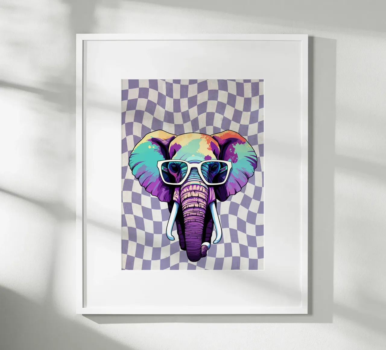 Neon Safari poster by Doodle Dreams Art