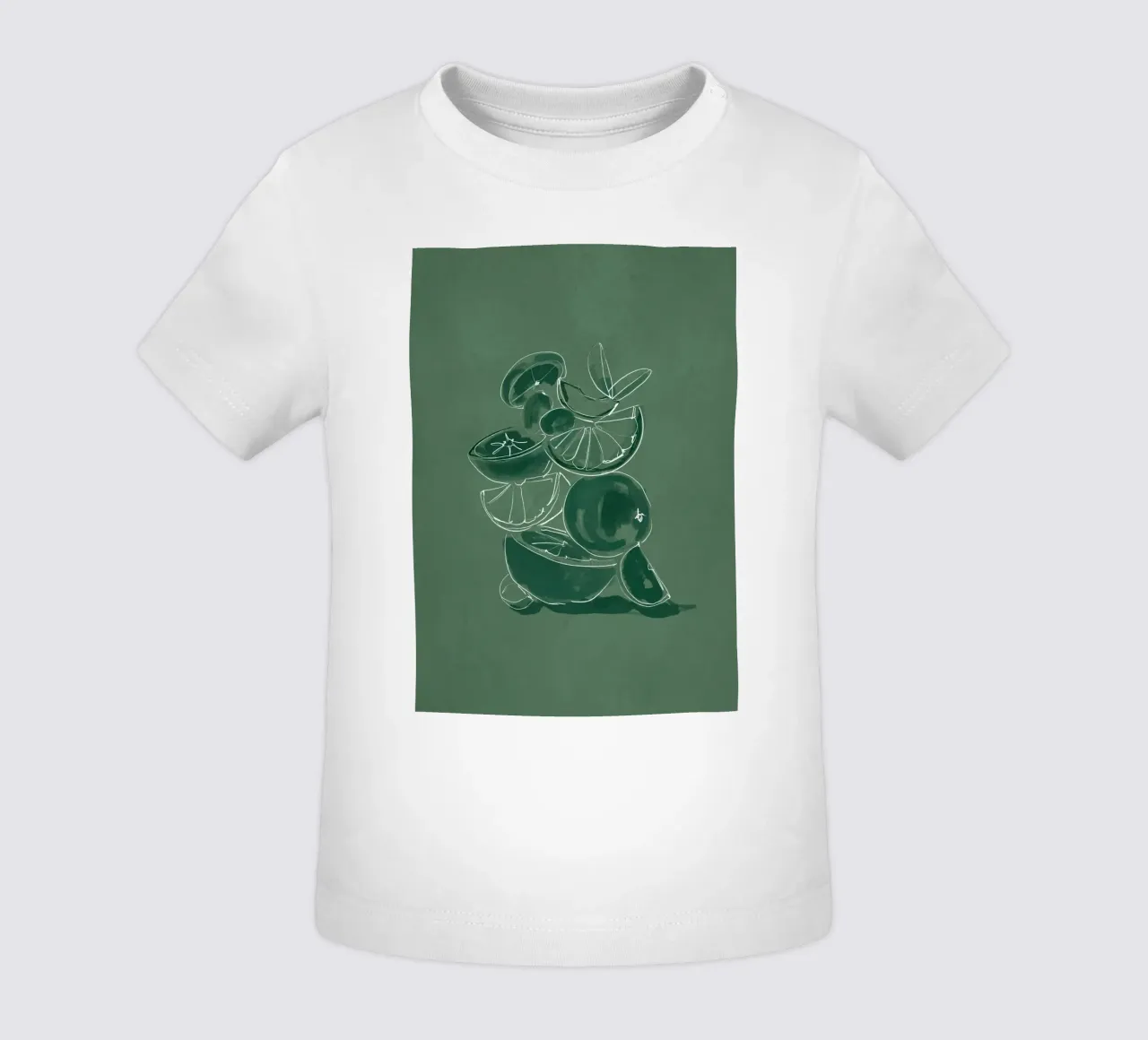 Frutta 5 scala maglietta neonato da LeaDArt