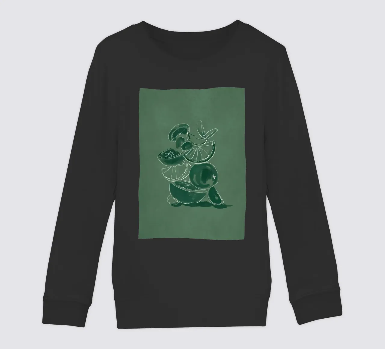 Frutta 5 scala felpa bambino da LeaDArt