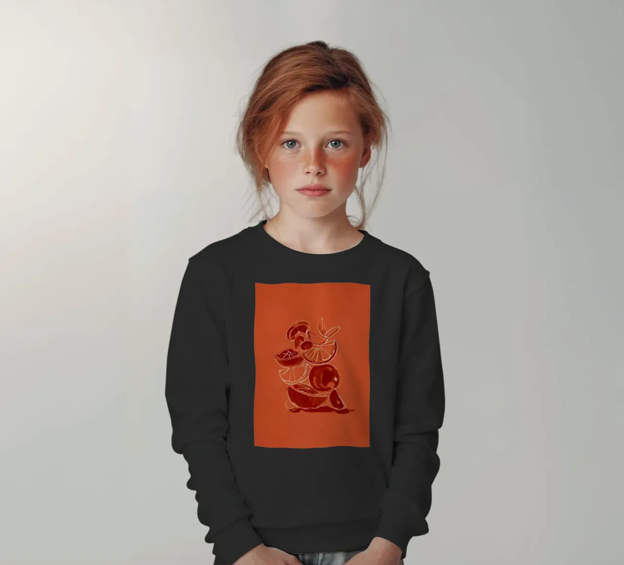 Frutta 6 scala felpa bambino da LeaDArt