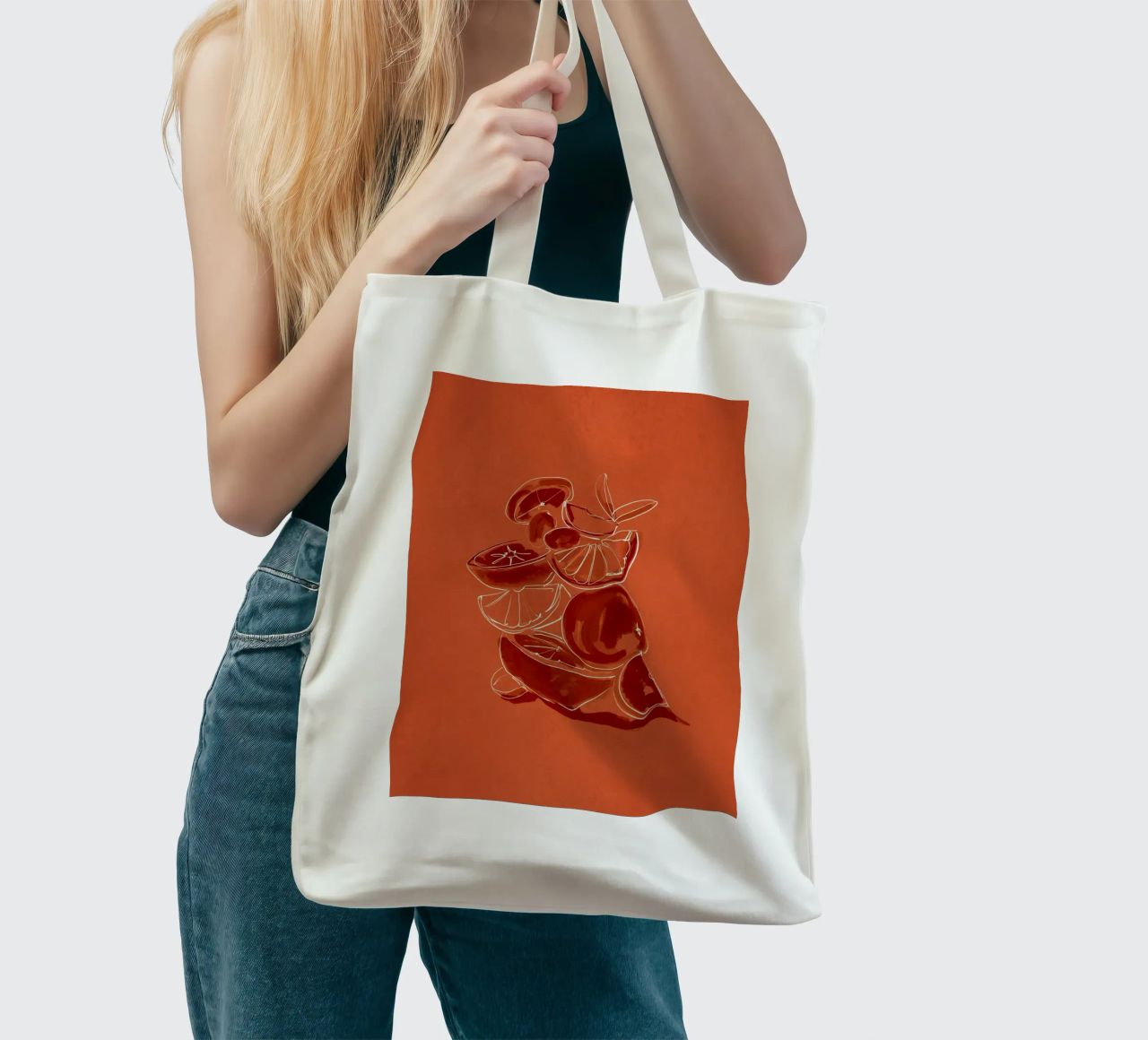 Frutta 6 scala borsa in juta da LeaDArt