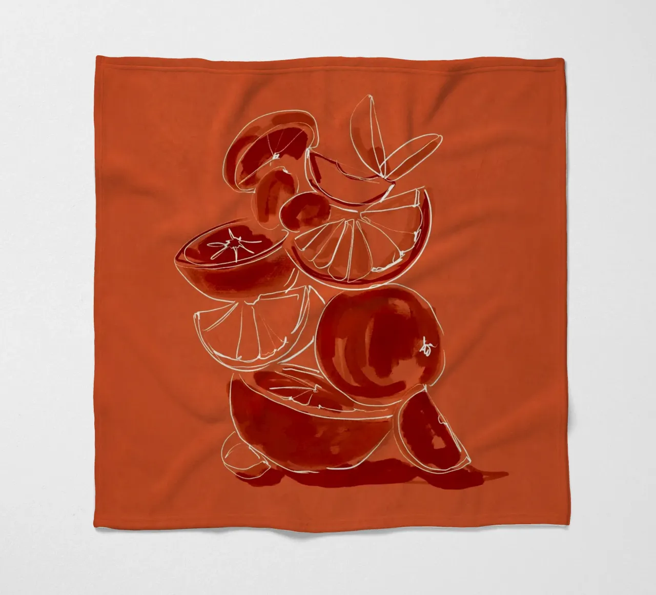 Waage Fruit 6 Fleecedecke von LeaDArt