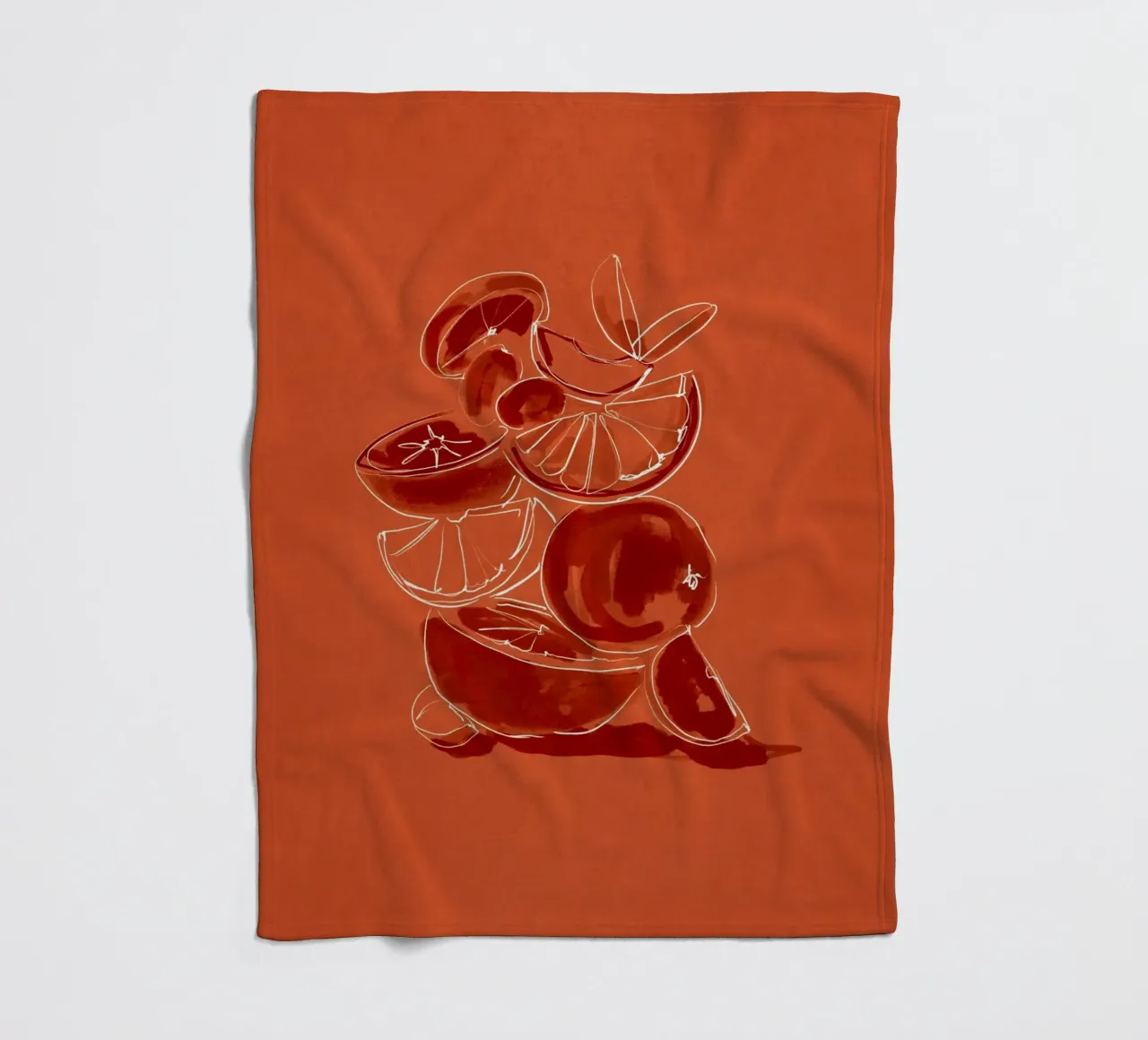 Waage Fruit 6 Fleecedecke von LeaDArt