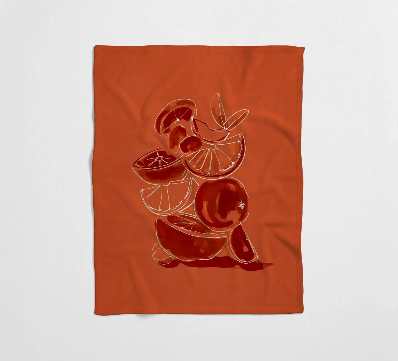 Waage Fruit 6 Fleecedecke von LeaDArt