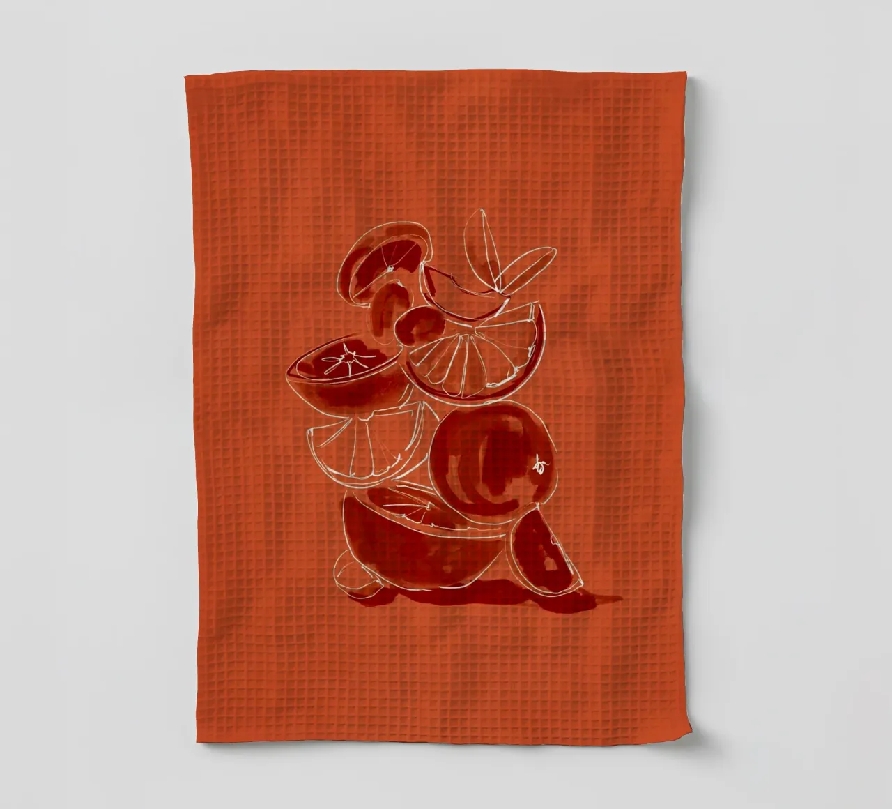 Frutta 6 scala canovaccio da cucina da LeaDArt