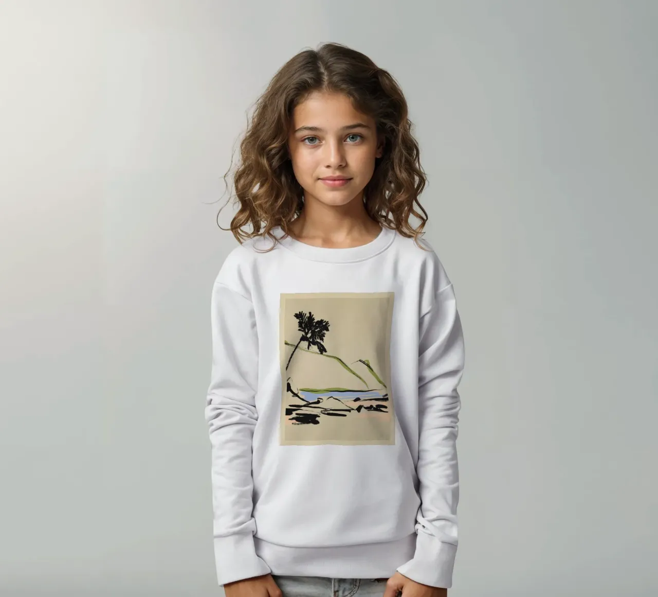 Paesaggio Schizzo d'autore 2 felpa bambino da LeaDArt