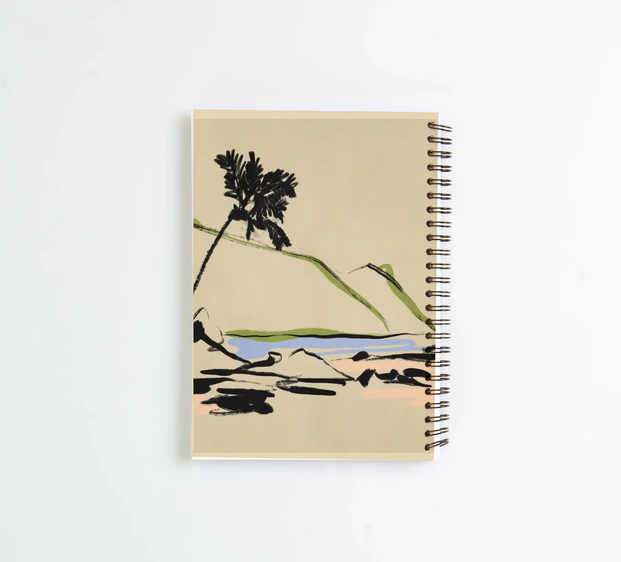 Landscape Sketch art 2 spiral notebook by LeaDArt