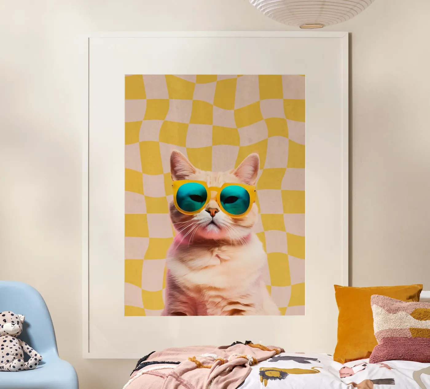 Hipster Kitty poster by Doodle Dreams Art