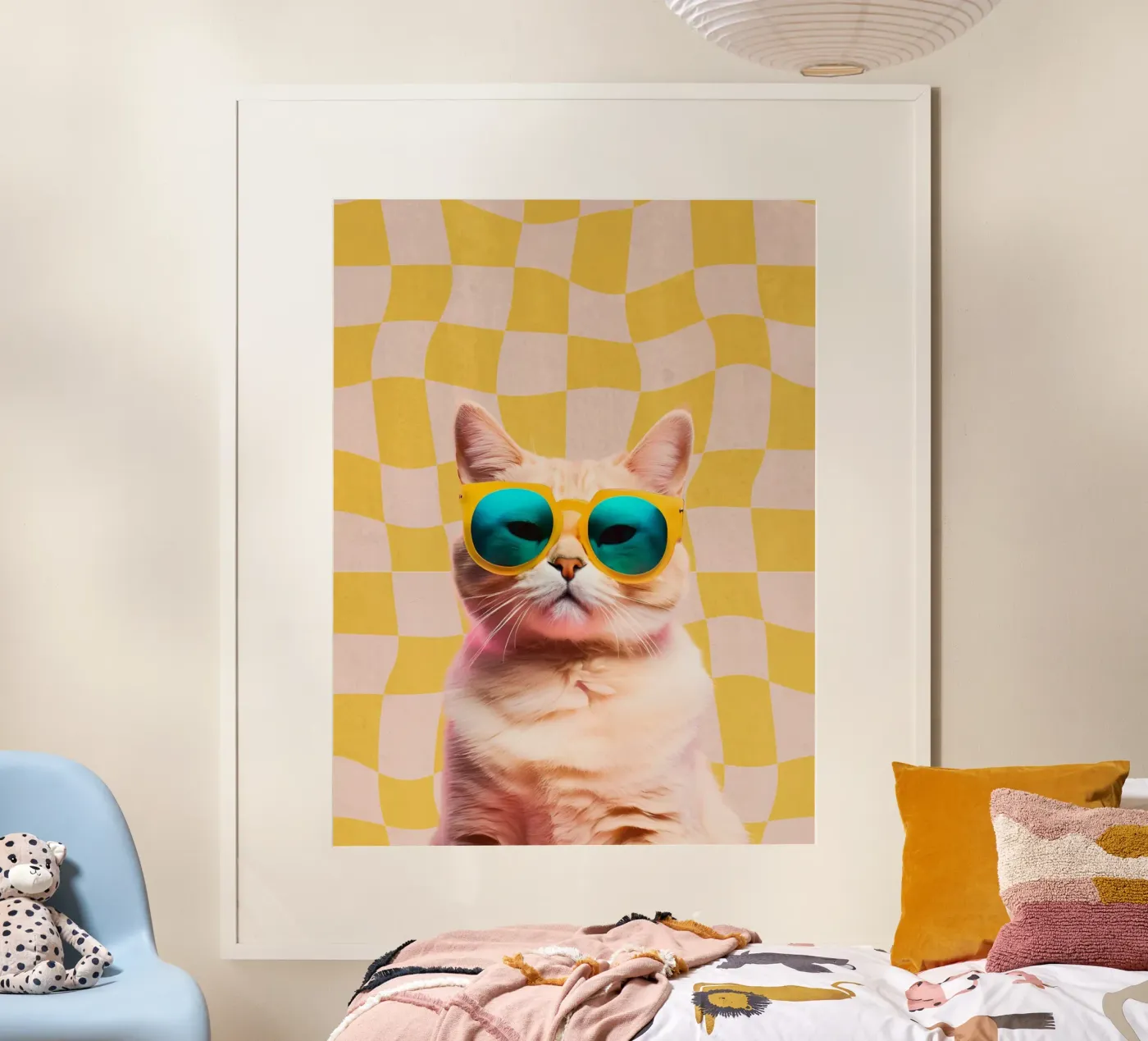 Hipster Kitty poster van Doodle Dreams Art