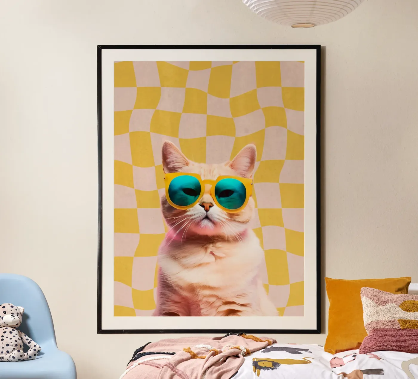 Hipster Kitty poster van Doodle Dreams Art