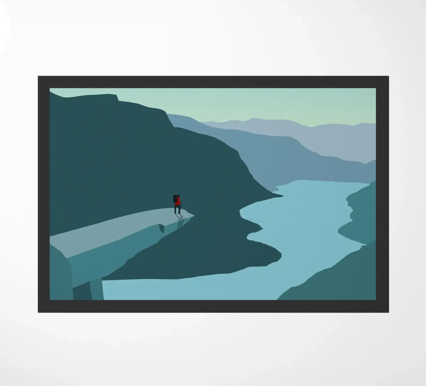 Norway - Trolltunga zerbino da minimalist designs