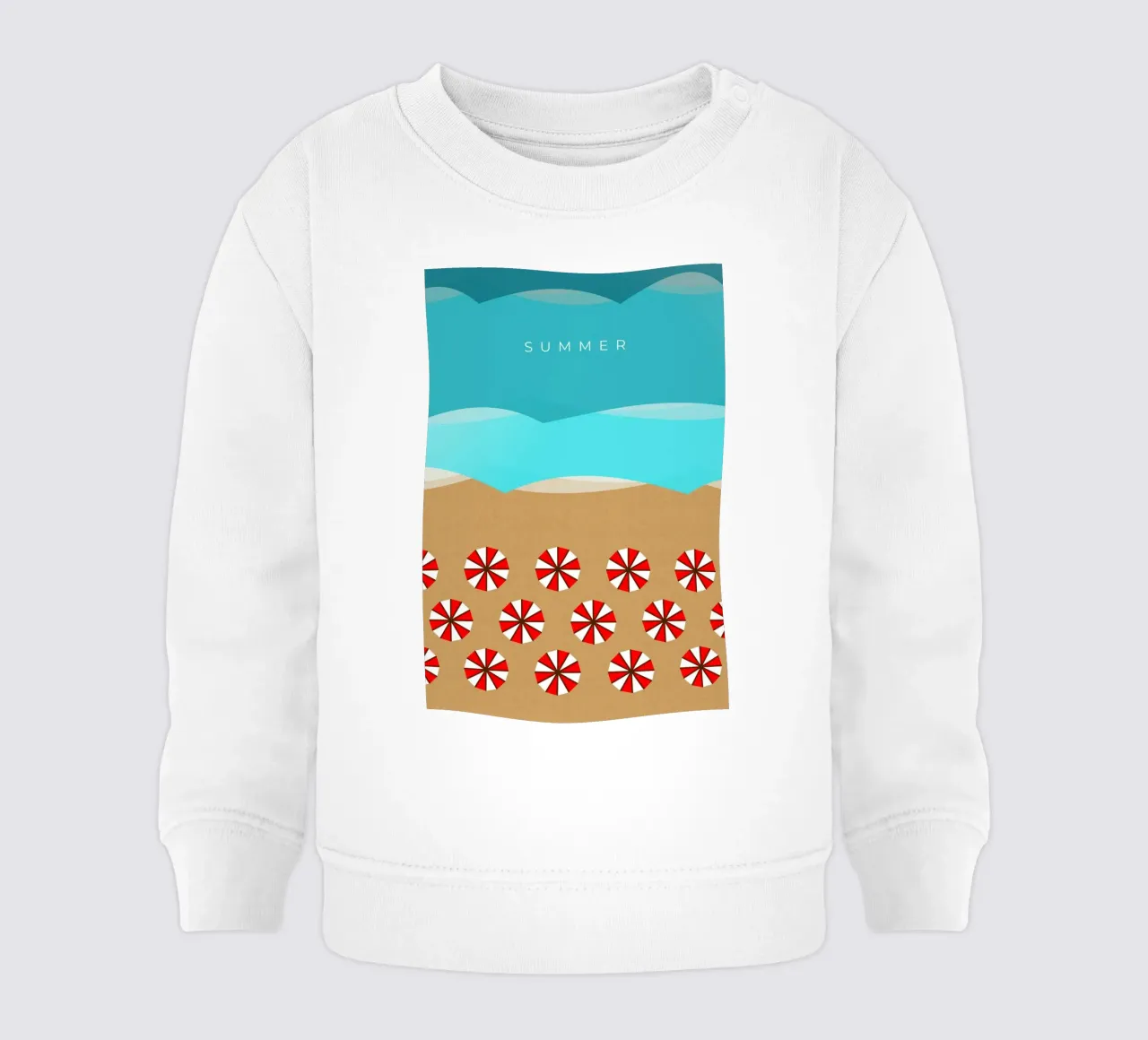 Summer - Beach and sea felpa neonato da minimalist designs