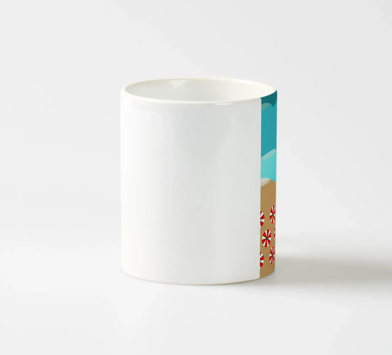 Summer - Beach and sea tazza in ceramica da minimalist designs