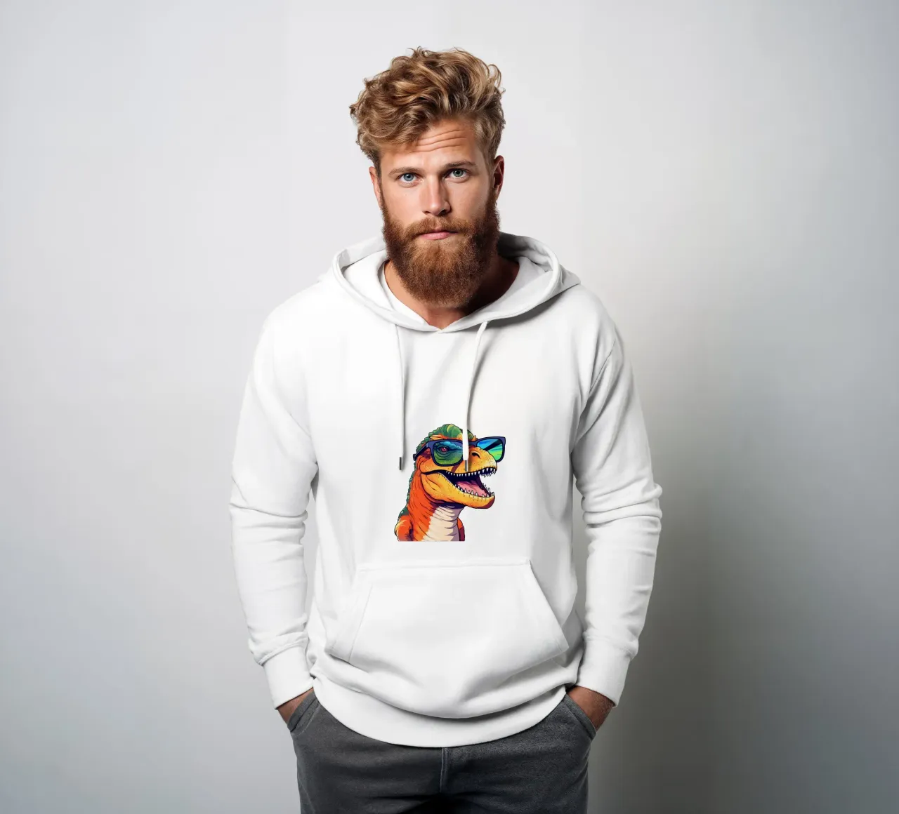 T-Rex Swagger hoodie by Doodle Dreams Art