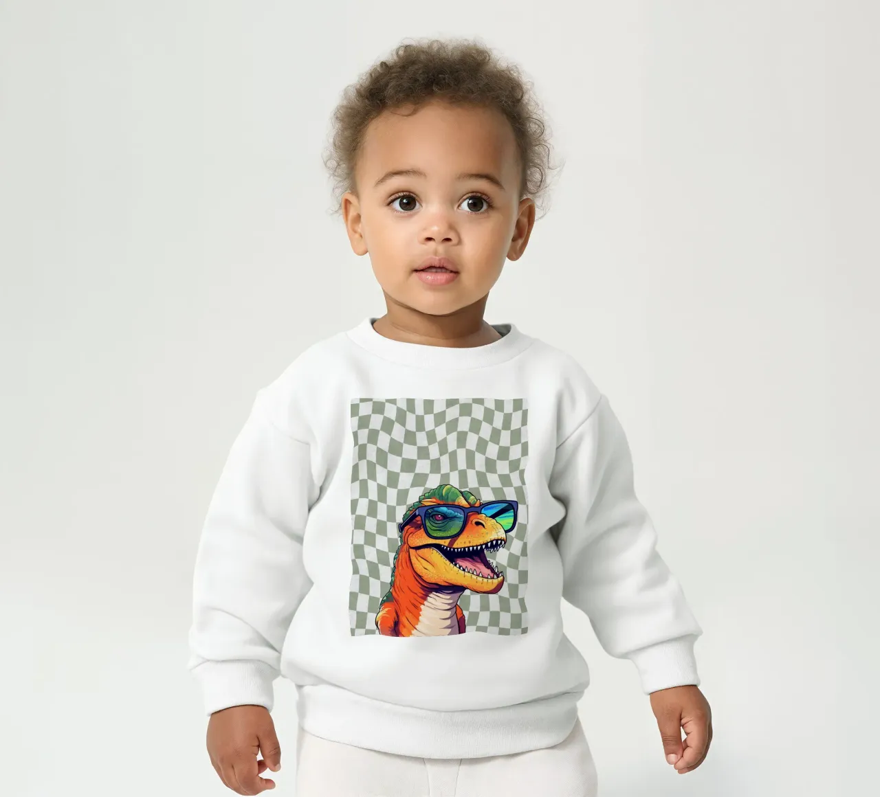 T-Rex Swagger baby sweatshirt van Doodle Dreams Art