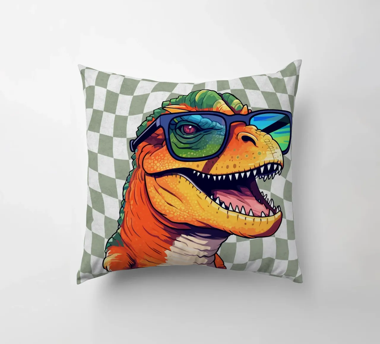 T-Rex Swagger cuscino da Doodle Dreams Art