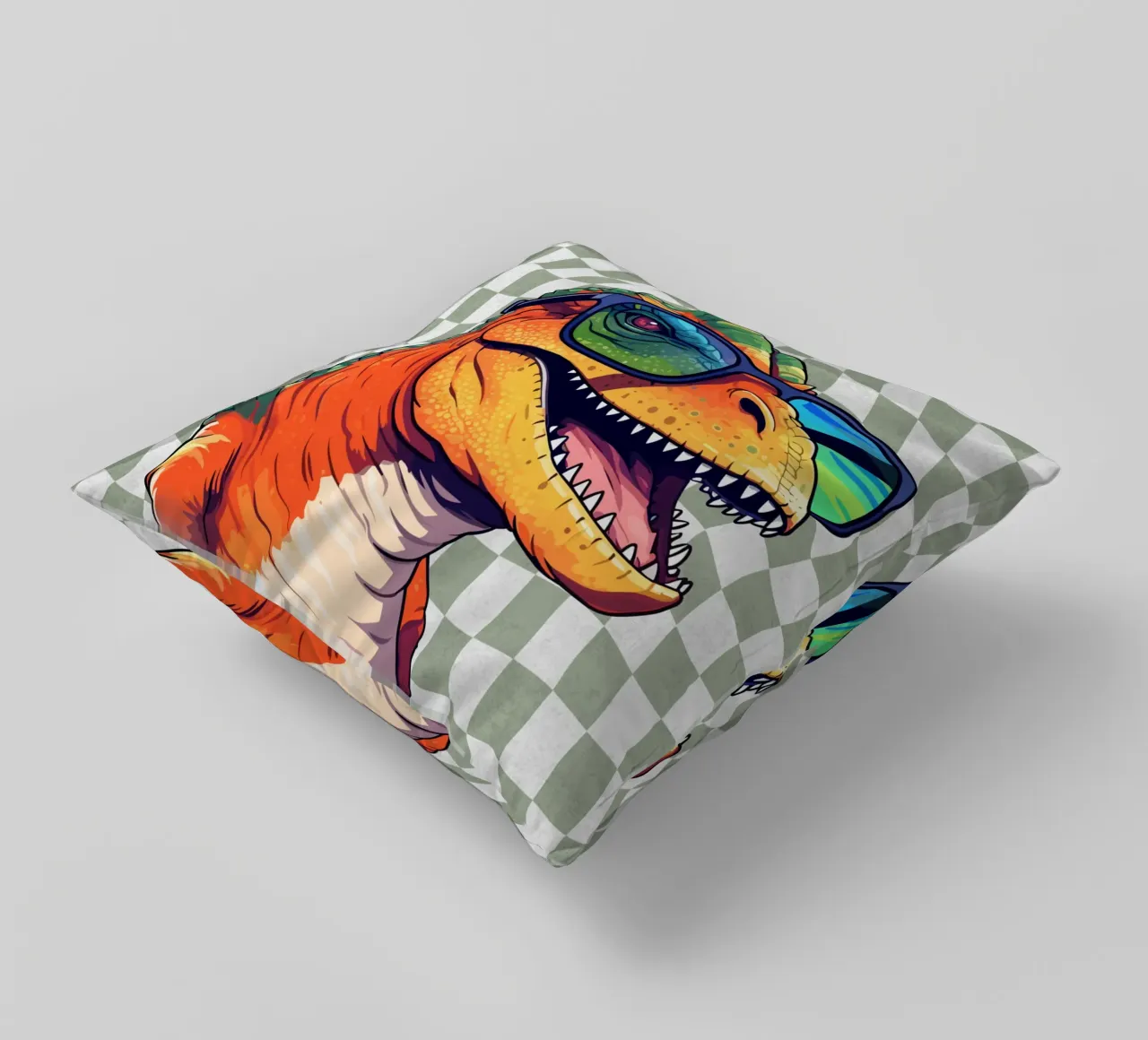 T-Rex Swagger cuscino da Doodle Dreams Art