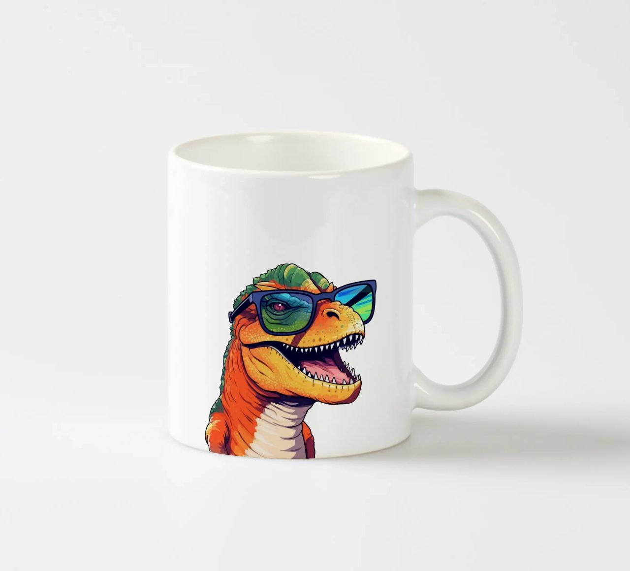T-Rex Swagger tazza in ceramica da Doodle Dreams Art