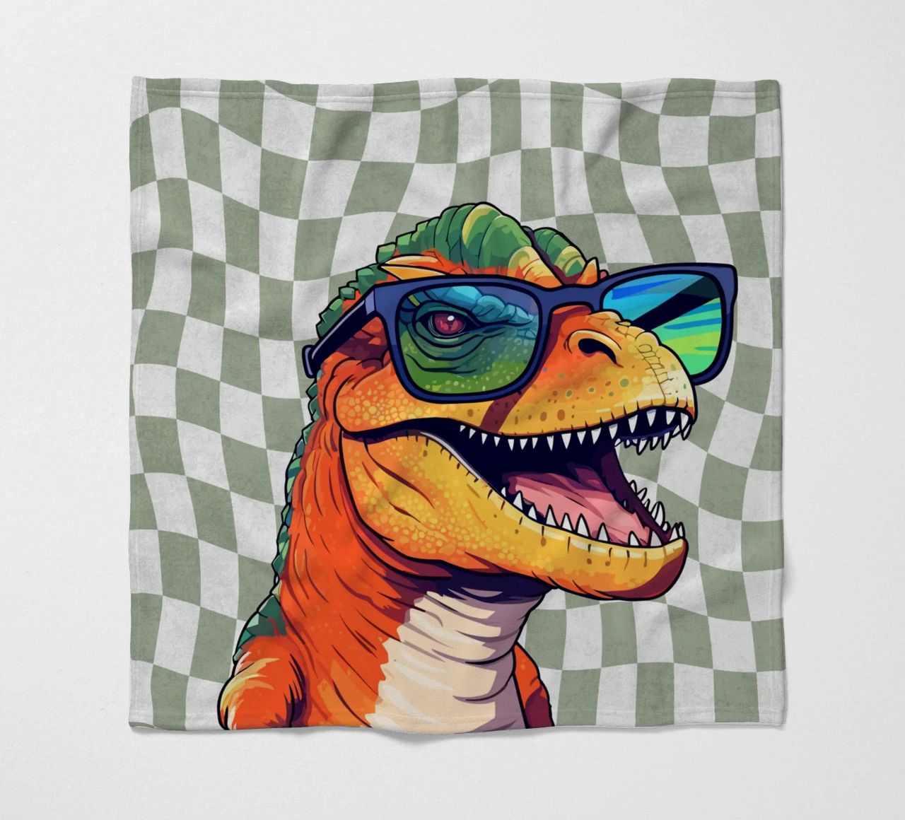 T-Rex Swagger coperta in pile da Doodle Dreams Art