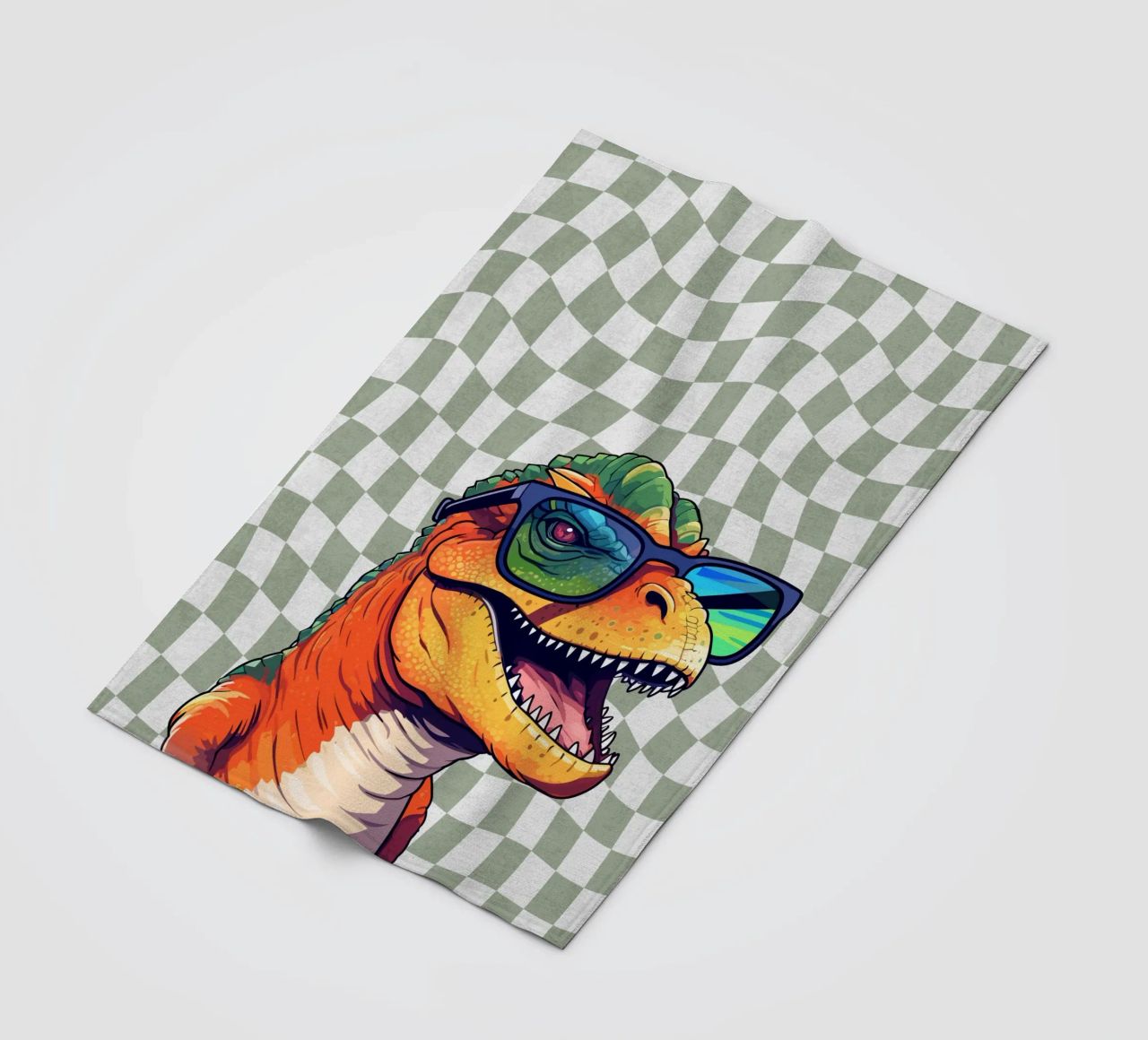 T-Rex Swagger coperta in pile da Doodle Dreams Art