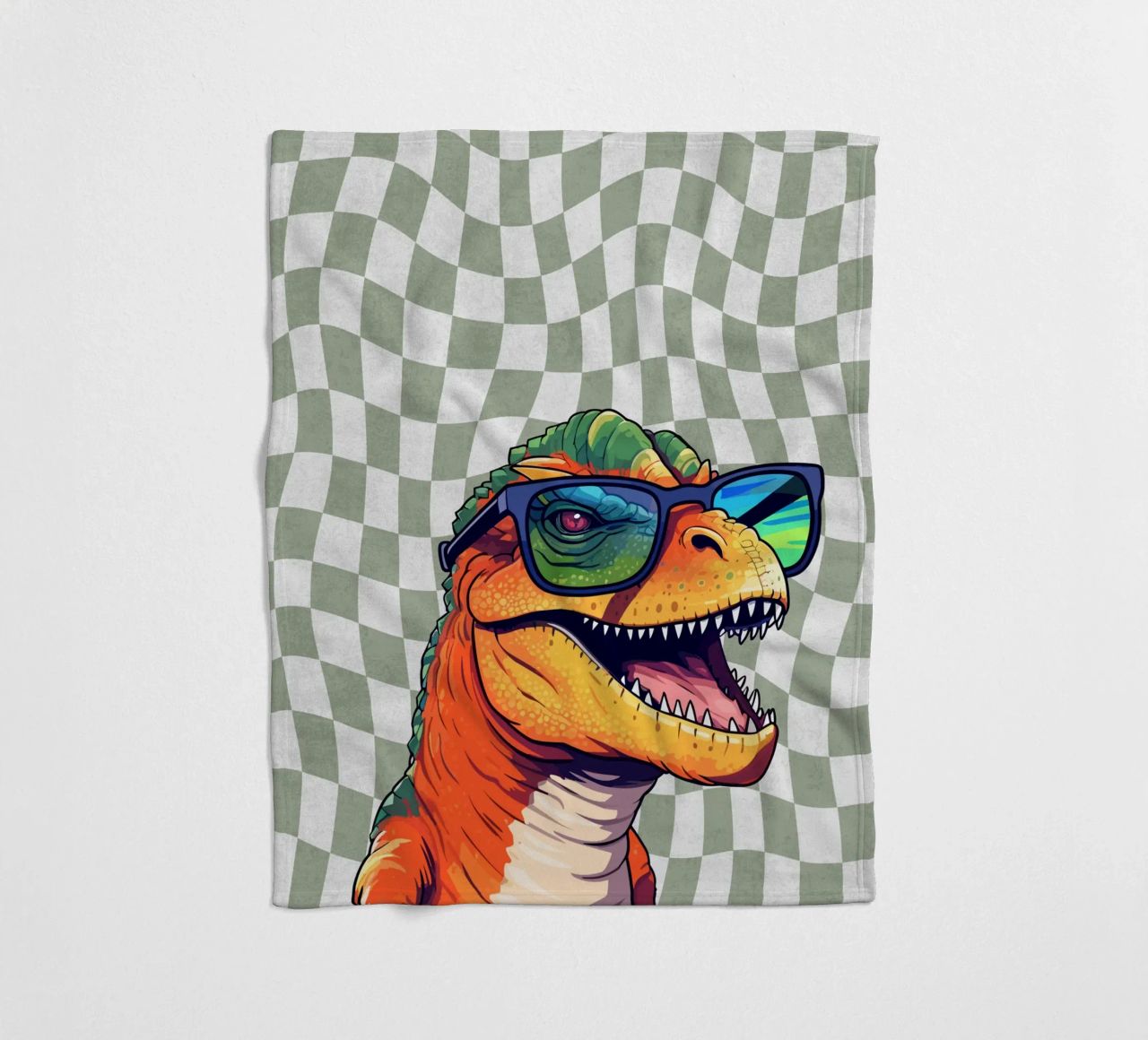 T-Rex Swagger coperta in pile da Doodle Dreams Art