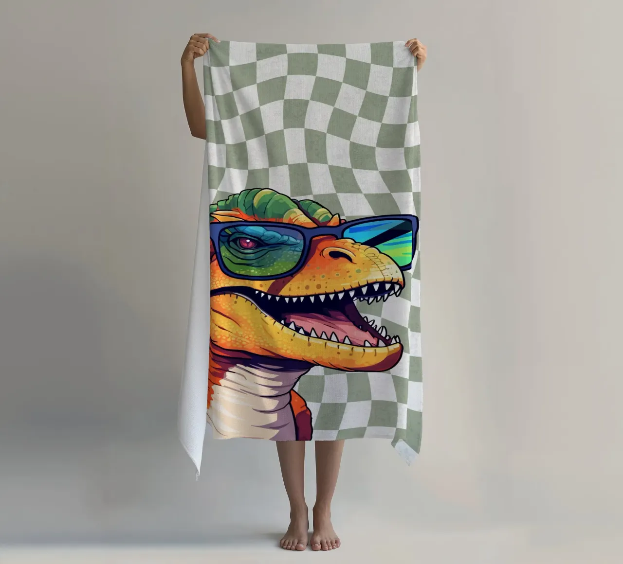 T-Rex Swagger telo mare da Doodle Dreams Art