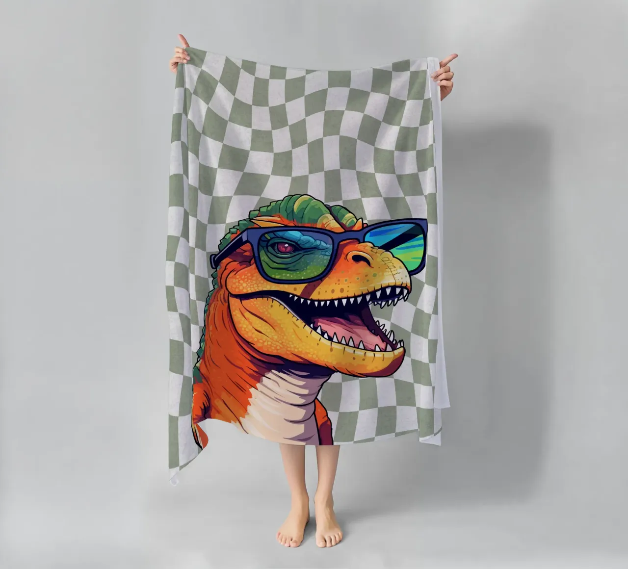 T-Rex Swagger telo mare da Doodle Dreams Art