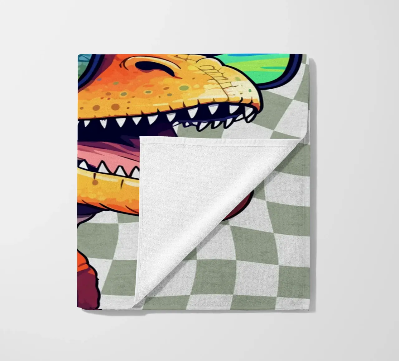 T-Rex Swagger toalla de playa de Doodle Dreams Art