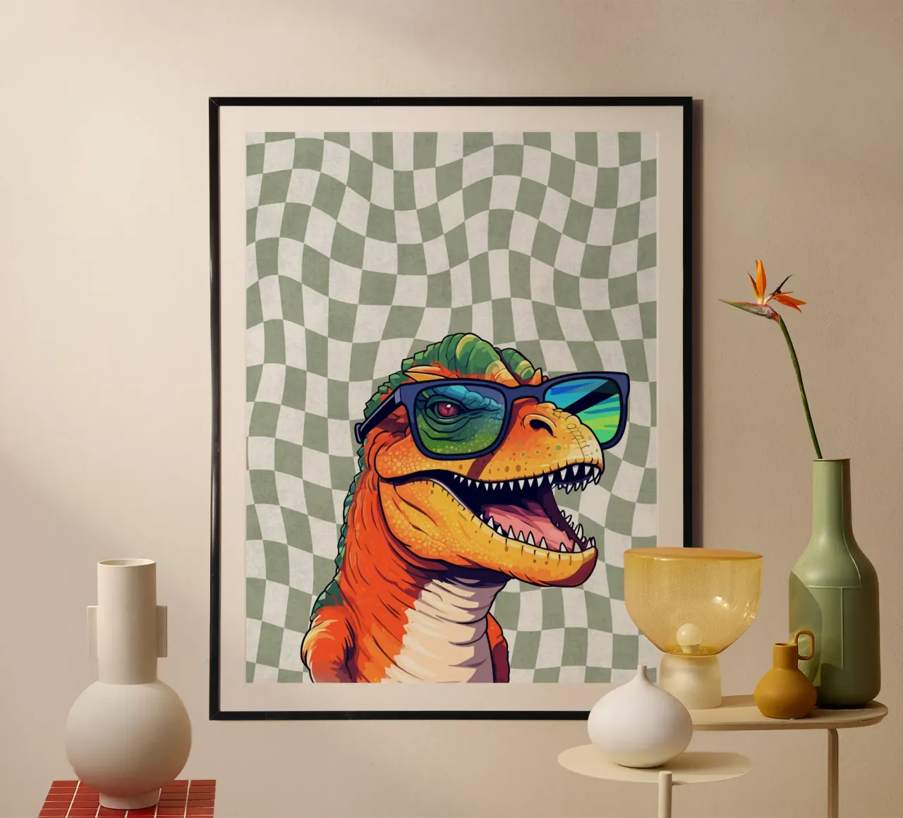 T-Rex Swagger Poster von Doodle Dreams Art