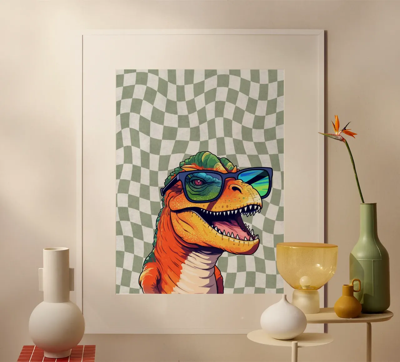T-Rex Swagger Poster von Doodle Dreams Art