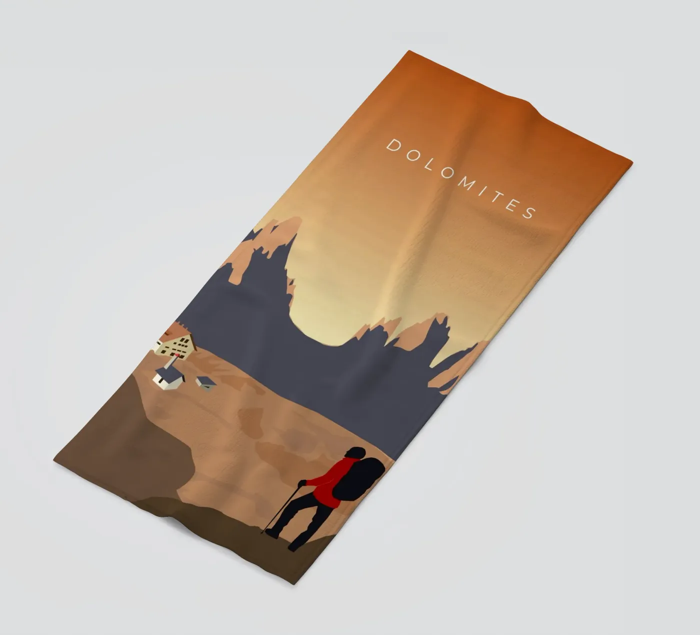 Dolomites beach towel by minimalist designs