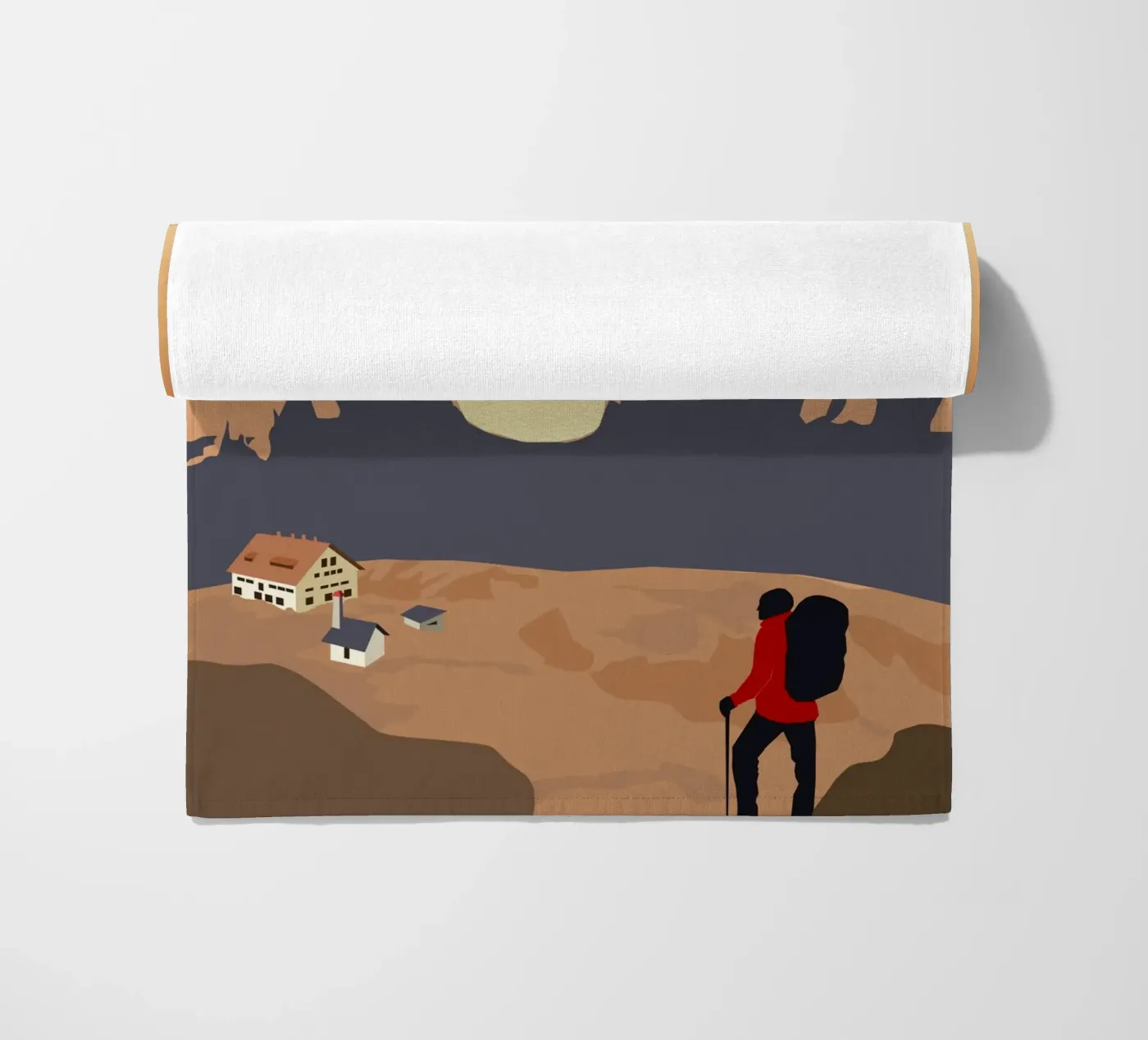 Dolomites beach towel by minimalist designs