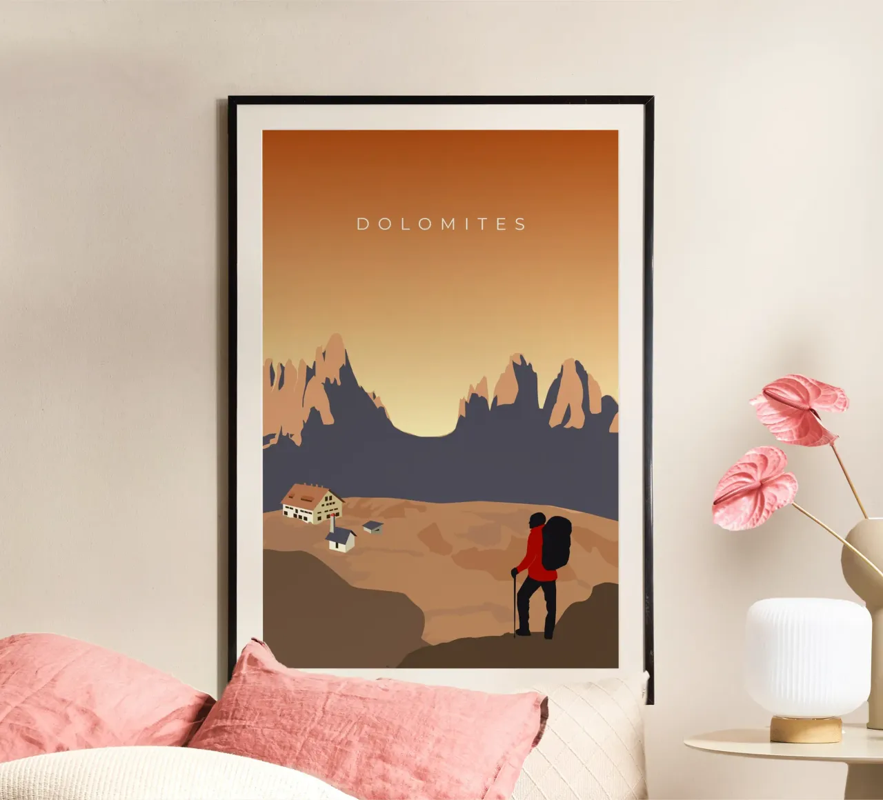 Dolomites poster da minimalist designs