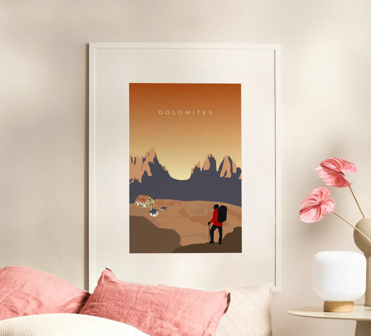 Dolomites poster da minimalist designs