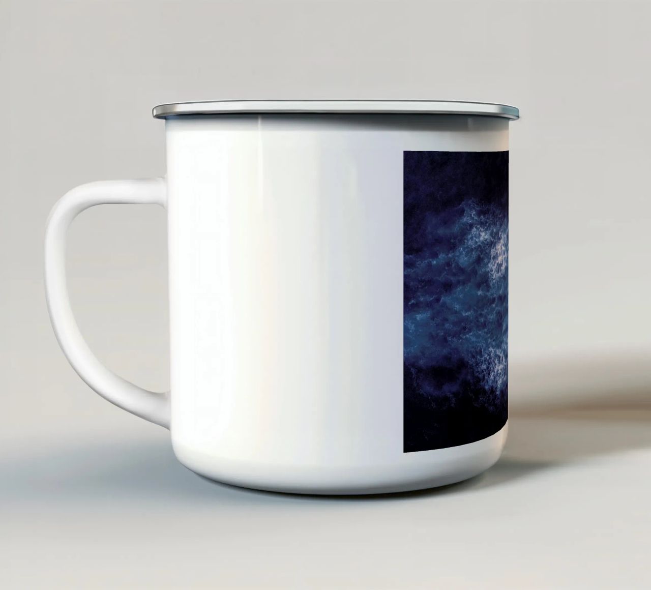 Brain tazza in smalto da ROBERTO H