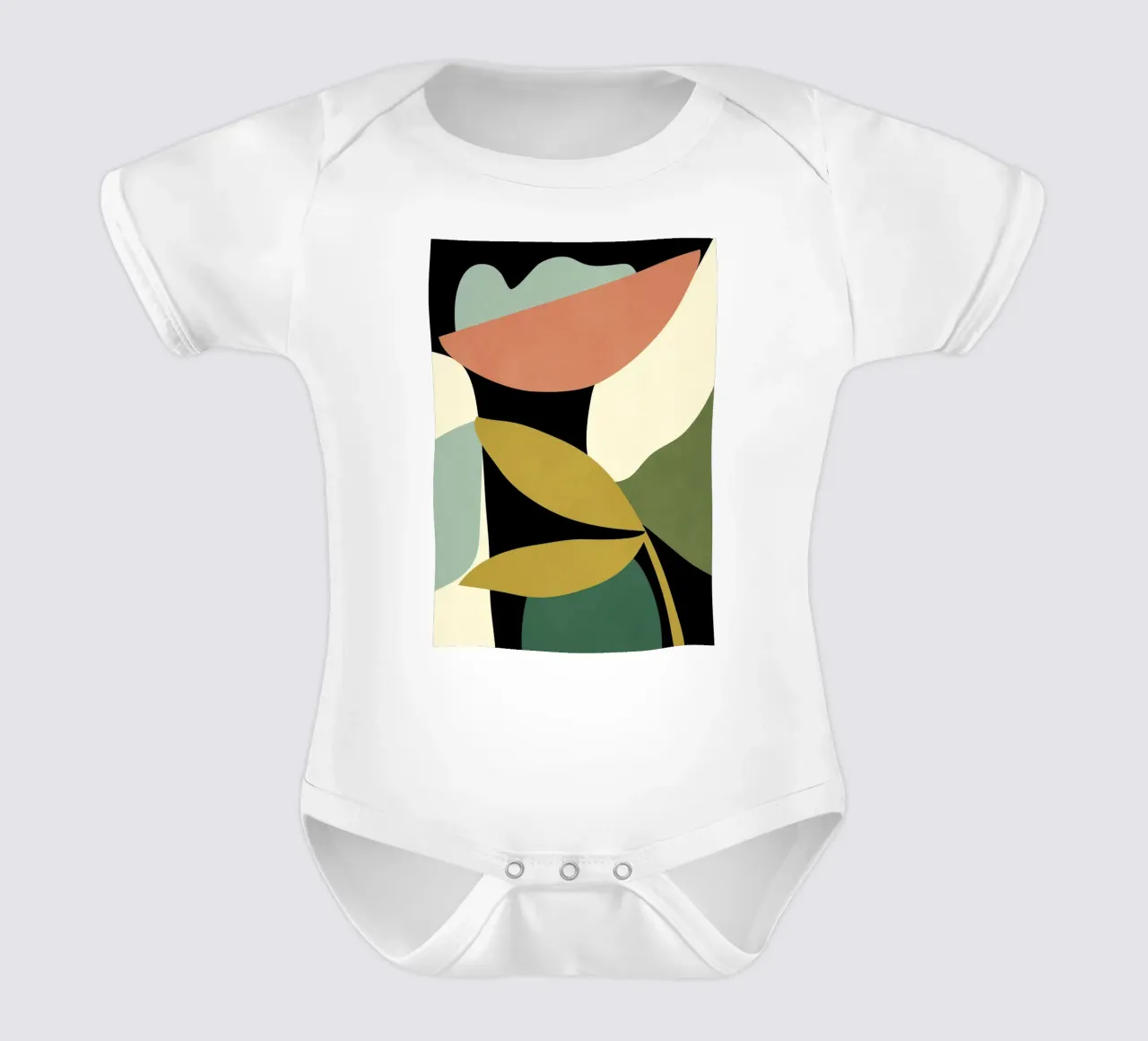 Abstracte kunst 13 babyrompertje korte mouwen van LeaDArt