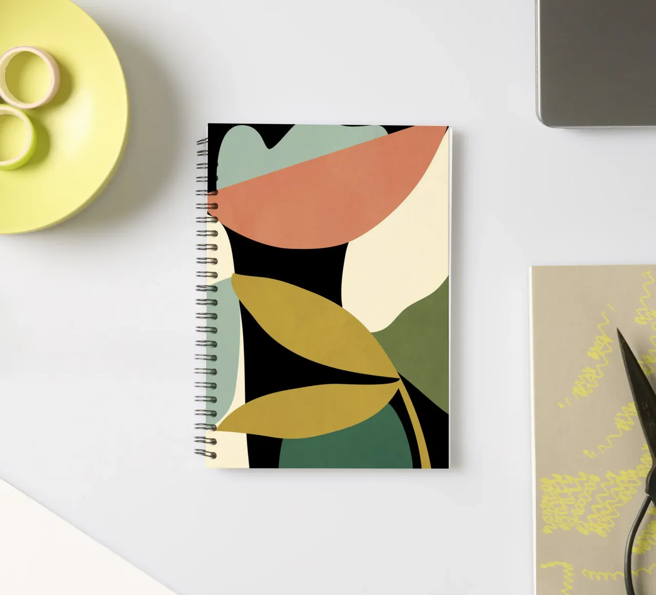 Abstract Art 13 spiral notebook by LeaDArt