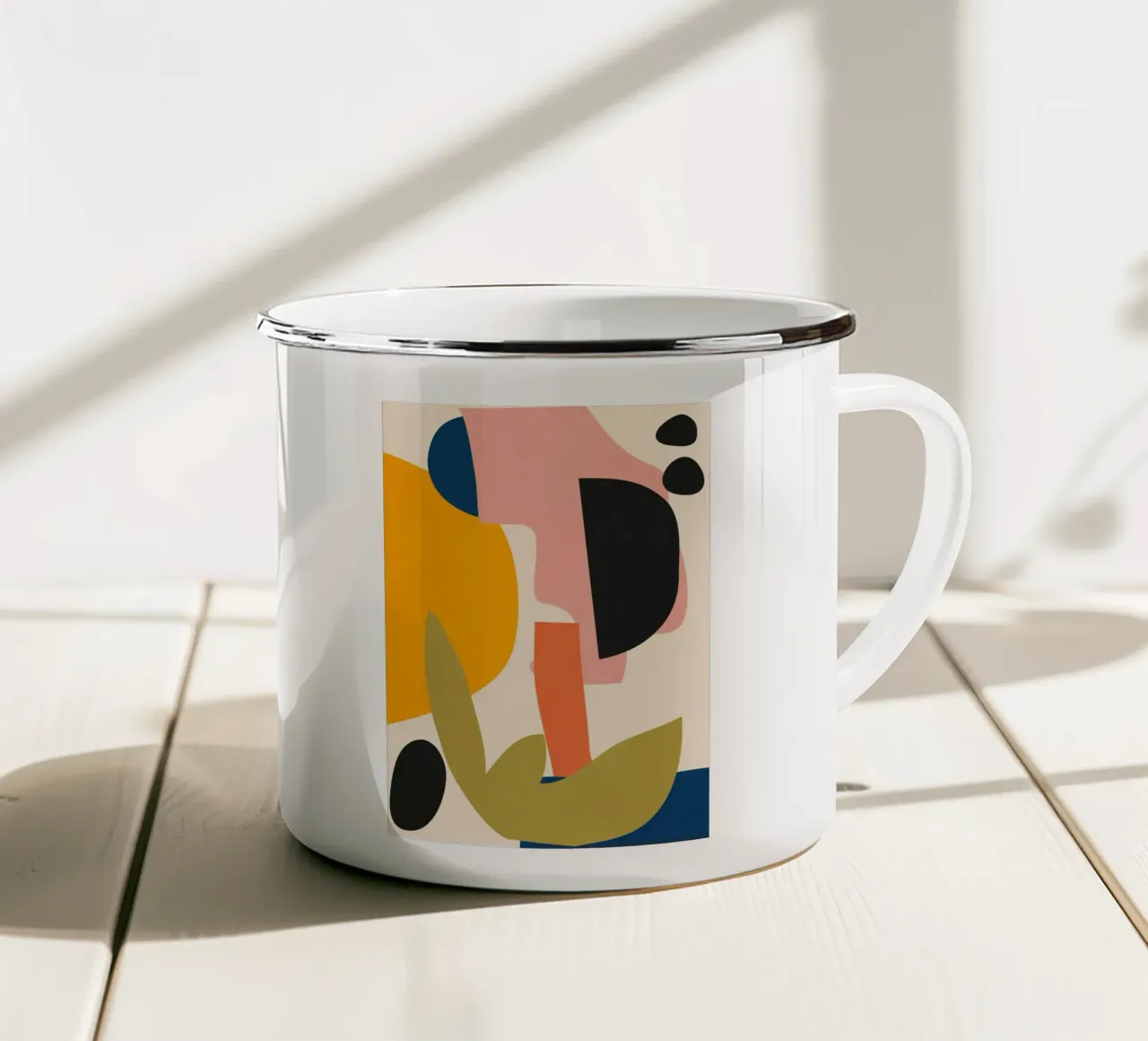 Arte astratta 14 tazza in smalto da LeaDArt