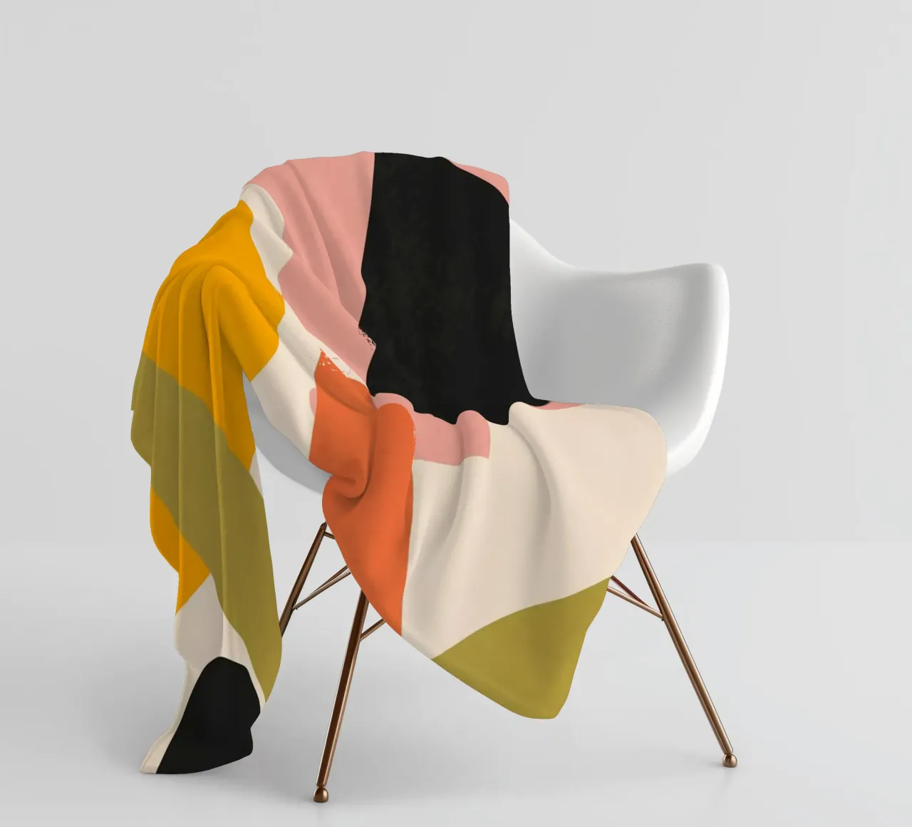 Arte astratta 14 coperta in pile da LeaDArt