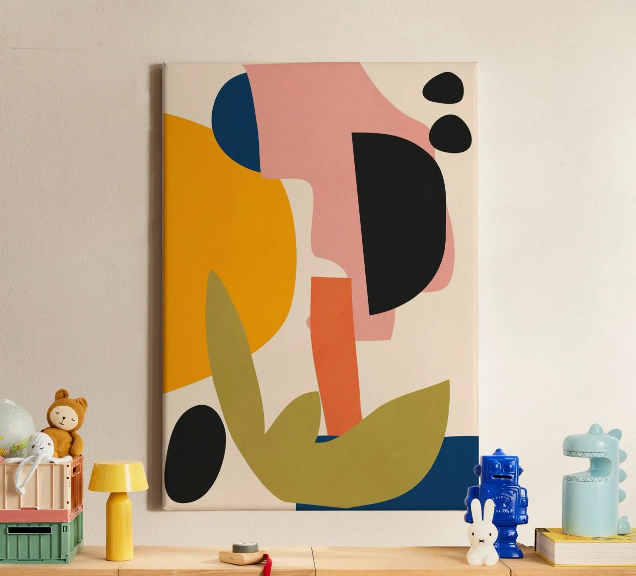 Abstracte kunst 14 canvas van LeaDArt