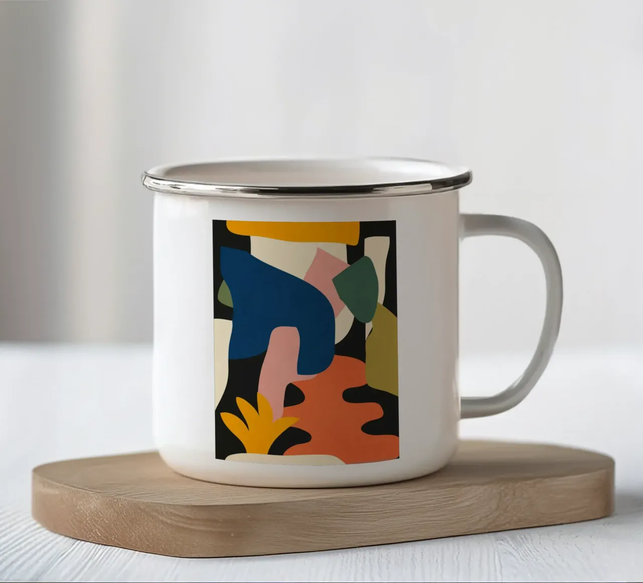 Arte astratta 15 tazza in smalto da LeaDArt