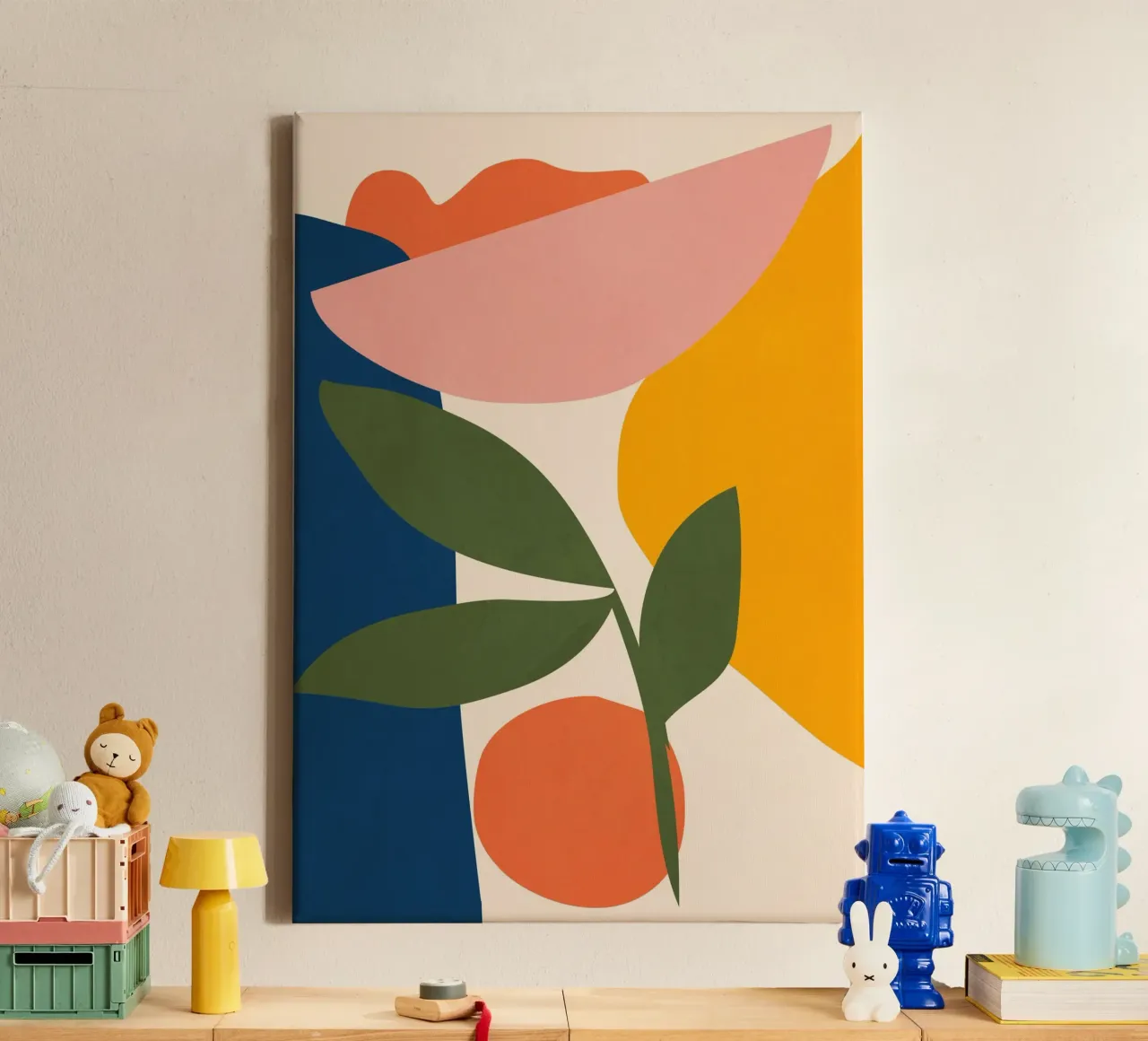 Abstracte kunst 16 canvas van LeaDArt