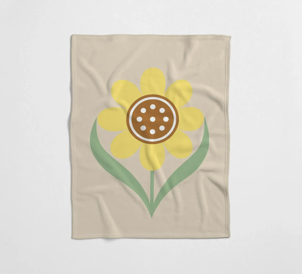 Sunny Bloom fleece blanket by SMPLE