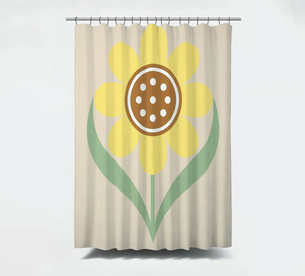 Sunny Bloom shower curtain by SMPLE