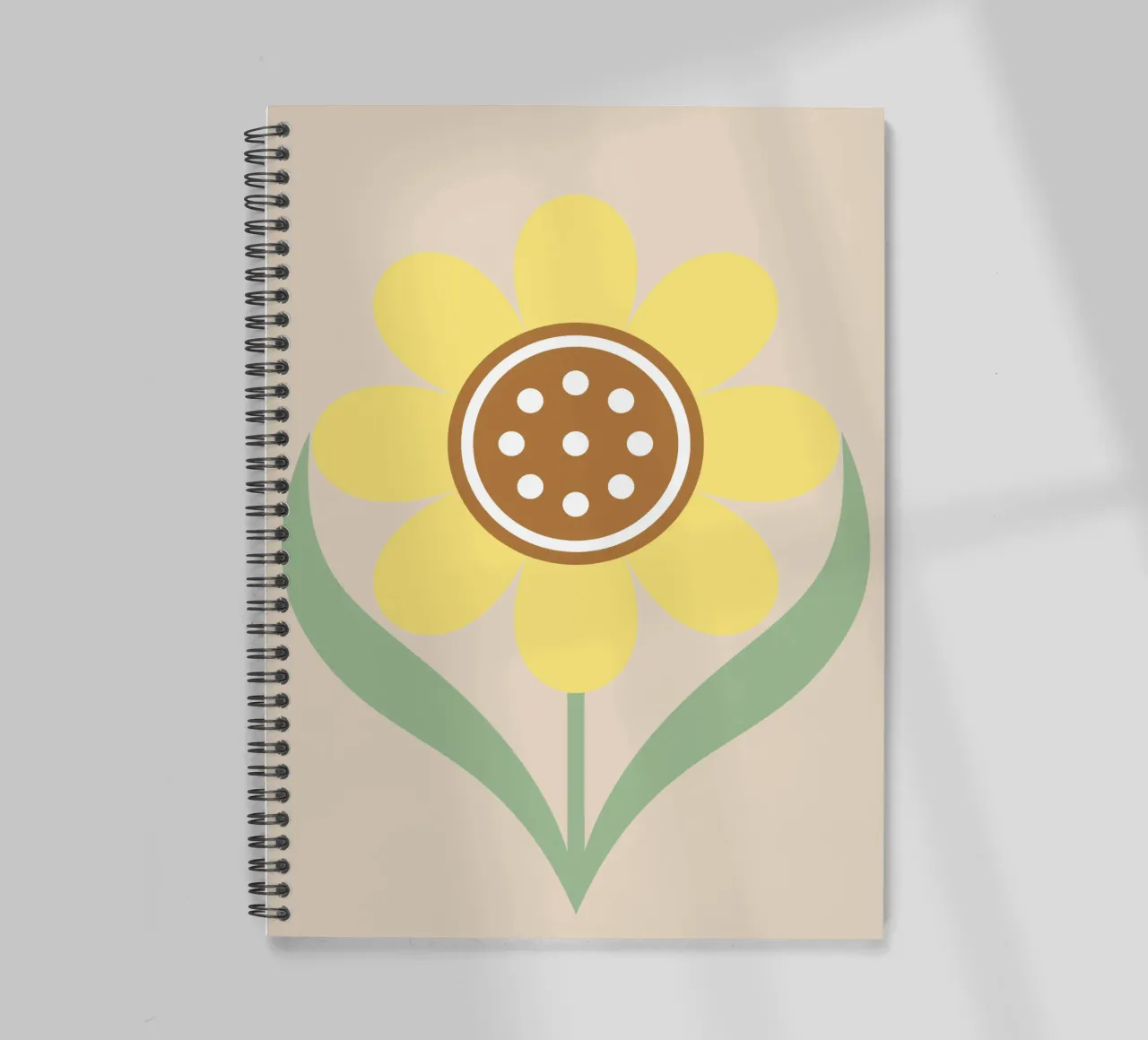 Sunny Bloom spiral notebook by SMPLE